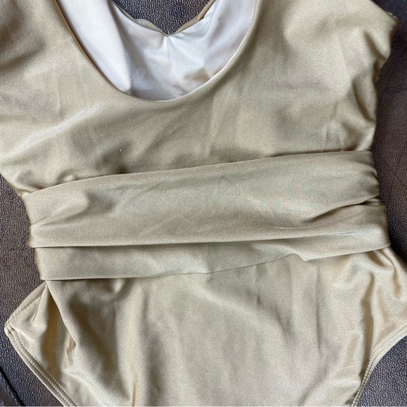 Red Dress Day or Night Gold One Piece Swimsuit. SZ:S - Picture 7 of 12